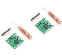 TECNOULAB 2 pièces Module de Communication sans Fil SI4432 470MHz 433MHz 1000m