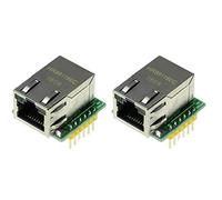 TECNOULAB 2 pièces USR-ES1 Puce W5500 Nouveau Module de convertisseur SPI vers LAN/Ethernet TCP/IP