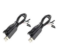 TECNOULAB 2 unités 4 Broches PL2303 USB vers UART TTL Module Câble RS232 Série Câble PL2303HX 4 Broches