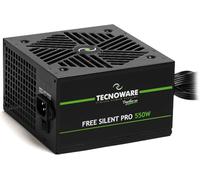 Tecnoware Alimentation Free Silent Pro 550 pour PC Avancés avec Carte Graphique NVIDIA GeForce GTX - RTX, Ventilateur Silencieux, connecteurs PCI-E, CPU 4+4, SATA, Molex.