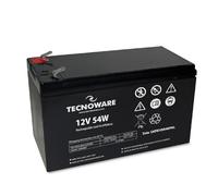 Tecnoware Batterie au Plomb étanche 12 V Capacité 54 W - pour Onduleur, Systèmes de vidéosurveillance et Alarme - Cosse Faston 6,3 mm - Dimensions 15,1 x 9,4 x 6,5 cm