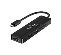 Tecnoware Power Systems - Hub USB Type-C 5-en-1 - HDMI 4K, USB 2.0/3.0, SDXC/Micro SD