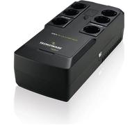 Tecnoware Onduleur 800VA, 6 prises Schuko, logiciel, protection surtension et coupure pour PC, vidéosurveillance, NAS