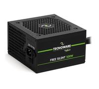 Tecnoware Power Systems - Alimentation ATX 500W - Ventilateur 12 cm Ultrasilent - 2 x SATA, 1 x 24 Pôles, 1 x 12V 4+4 Pôles, 2 x Molex - Protection contre Surtensions, Noir, Taille 500