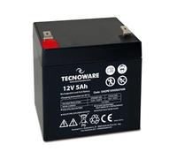 Tecnoware Power Systems - Batterie au Plomb Étanche, 12 V 5 Ah, Pour Onduleur, Systèmes de Vidéosurveillance et Alarme, Cosse Faston 6,3 mm, 9 x 10 x 7 cm, 5 Ah