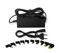 Tecnoware Power Systems - Chargeur Universel 95W pour Ordinateur Portable, 10 Connecteurs Compatibles Acer ASUS Sony LG Lenovo IBM Fujitsu Samsung, Alimentation 15V à 24V, Noir, 95W