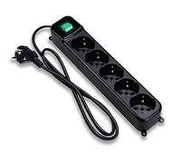 Tecnoware Multiprise Power Cleaner 5 – 5x SCHUKO/Italie 45° · Protège-enfant