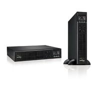 Tecnoware Power Systems - Onduleur EVO DSP PLUS 1200, En ligne, Rack/Tower, 8 sorties IEC, Autonomie 40 min, Efficacité 94%, USB/RS232/SNMP, Noir, 1200 VA