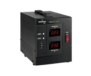 Tecnoware Power Systems Stabilisateur de Tension 2000VA pour PC, modem, routeur et équipements électroniques de bureau, protège contre les surtensions, ce n’est pas un onduleur, prêt à l’emploi