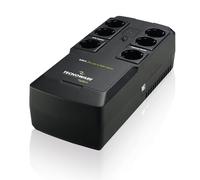 Tecnoware UPS 800VA pour PC/Modem, pas pour gaming/console, ERA PLUS STRIP, 6 prises Schuko, logiciel, protection contre coupures et surtensions, PC, modem, vidéosurveillance, caisse, NAS, POS