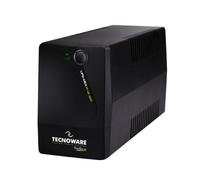 Tecnoware UPS 900VA pour PC/Modem, pas pour Gaming/Console, onduleur ERA PLUS, 2 prises Schuko, logiciel, protection contre coupures et surtensions pour PC, modem, vidéosurveillance, caisse, NAS, POS