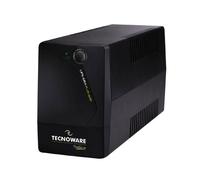 Tecnoware UPS 1500VA pour PC/Modem, pas pour gaming/consoles, onduleur ERA PLUS, 2 prises Schuko, logiciel, protection coupures et surtensions pour PC, modem, vidéosurveillance, caisse, NAS, POS