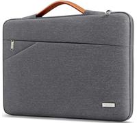 TECOOL 13,3 Pouces Housse Compatible avec MacBook Air 13 13,6 M1 M2 M3 M4(2010-2025), MacBook Pro 13(2012-2022), MacBook Pro 14 (2021-2024), Pochette 13 Ordinateur Portable Sac, Gris Foncé
