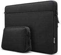 TECOOL 13,3 Pouces Housse pour Macbook Air 13 M1 13,6 M2 M3 2010-2024, MacBook Pro 13/14 M1 M2 M3, 13,5 Surface Laptop, 13,3 Lenovo HP Dell Acer Pochette Ordinateur Portable Protection, Noir