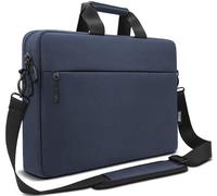 TECOOL 14 Pouces Sacoche Ordinateur Portable, Sacoche de Protection Imperméable Housse Sac à Bandoulière pour 14 Pouces Acer ASUS Dell HP Lenovo Laptop, MacBook Air 15 M2 M3 M4, Bleu Foncé