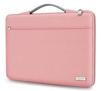 TECOOL 15 15,6 Pouces Housse Ordinateur Portable pour 15.6" HP Dell Lenovo Thinkpad Ideapad Acer ASUS Chromebook Samsung Notebook, Pochette/Sacoche PC Portable Étanche 15.6,Rose