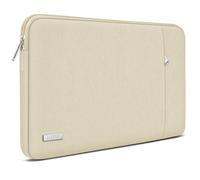TECOOL 15 15,6 Pouces Pochette Ordinateur Portable pour 15,6" HP Lenovo Dell Acer ASUS Chromebook Samsung Notebook, Protection Housse PC Portable 15.6 Pouces Sacoche Ordi,Beige