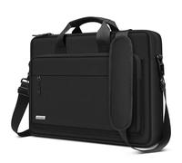 TECOOL 15.6 16 Pouces Sacoche Ordinateur PC Portable pour 15.6-16" HP Lenovo Dell Acer ASUS Chromebook Samsung Notebook, Protection Pochette Macbook Pro 16,SAC Bandoulière Ordinateur Portable 15,Noir