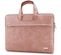 TECOOL 15,6 Pouces Pochette Ordinateur Portable pour 15-15,6" Lenovo HP ASUS Acer Chromebook DELL Samsung PC, Macbook Pro 16 M3 M2 2023, Matebook D16/D15, Protection Housse Portable Sac 15, Rosa