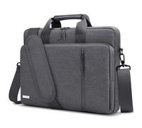TECOOL 17 17,3 Pouces Sacoche Ordinateur Portable, 360°Protection Imperméable Housse Sac à Bandoulière pour 17-17,3 Pouces Lenovo Acer ASUS Dell HP Samsung Laptop Notebook, Gris Foncé