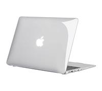 TECOOL Coque Compatible avec Ancien MacBook Air 13 Pouces 2017-2010 (Modèle A1466 1369), Coque Rigide de Protection en Plastique Fine, Transparente Clair