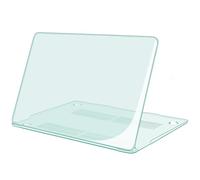 TECOOL Coque Compatible avec MacBook Air M1 (A2337) et MacBook Air 13 Pouces Retina 2020 2019 2018 (A2179 A1932), Coque Rigide de Protection en Plastique Fine, Cristal Vert Menthe