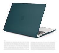 TECOOL Coque Compatible avec MacBook Pro 13 Pouces 2016-2022 (M2 M1 A2338/A2289/A2251/A2159/A1989/A1706/A1708), Coque Rigide en Plastique Fine et Protection Clavier (UE AZERTY), Turquoise Foncé