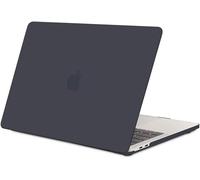 TECOOL Coque Compatible avec MacBook Pro 13 Pouces 2016-2022 (M2 M1 A2338, A2289, A2251, A2159, A1989, A1706, A1708), Coque Rigide de Protection en Plastique Fine, Gris-Noir