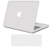 TECOOL Coque Compatible avec MacBook Pro 13 Pouces Retina 2015 2014 2013 2012 (A1502/A1425), Mat Translucide Case Étui Rigide Mince Plastique +Protection EU Clavier en Silicone, frost
