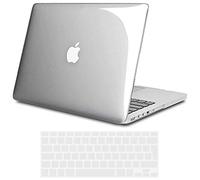 TECOOL Coque Compatible avec MacBook Pro 13 Pouces Retina 2015 2014 2013 2012 (A1502/A1425), Transparente Case Étui Rigide Mince Plastique +Protection EU Clavier en Silicone, Crystal Clair