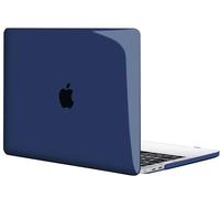 TECOOL Coque Compatible avec MacBook Pro 15 Pouces 2016-2019 (A1990 A1707) avec Touch Bar, Coque Rigide de Protection en Plastique Fine, Cristal Bleu Marine