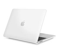 TECOOL Coque Compatible avec MacBook Pro 16 Pouces 2019 A2141 avec Touch Bar, Coque Rigide de Protection en Plastique Fine, Blanc Translucide