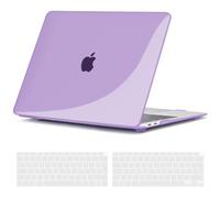 TECOOL Coque pour MacBook Air M1 13 Pouces 2018-2020, Lilas Cristal