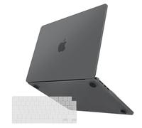 TECOOL Coque Ultra Fine pour MacBook Pro 14 Pouces M5 M4 M3 M2 M1 Pro Max 2021-2026, Coque Rigide en Plastique Givré et Protection Clavier UE, Gris Sidéral