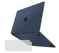 TECOOL Coque Ultrafine pour MacBook Air M5 M4 M3 M2 13,6 Pouces 2022-2026 A3449 A3240 A3113 A2681, « pour Couleur Minuit » Coque Rigide en Plastique Mate Protection Clavier UE en TPU