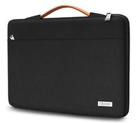 TECOOL Housse 13 Pouces Ordinateur Portable Compatible avec MacBook Air 13 13.6 M3 M2 M1 2024 2022-2018,MacBook Pro 13 M2 M1 2022-2016, Pochette PC Portable pour 13" ipad Pro/AIR M4 M2 2024,Noir
