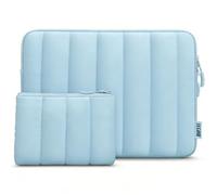 TECOOL Housse de protection pour ordinateur portable 13,3" pour MacBook Air 13 13,6 M4 M3 M2 2025 2024-2010, MacBook Pro 13/14 M4 M3 M2 M1 2024 2022-2012, Puffy 13,3" Acer Dell Lenovo HP Bleu