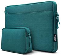 TECOOL Housse de protection pour ordinateur portable de 16", MacBook Pro 2019-2024 M4 M3 M2 M1, Lenovo ThinkBook Ideapad Asus Vivobook 16 Dell HP, imperméable, résistant aux chocs, bleu sarcelle