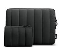 TECOOL Puffy 16 Pouces Housse Ordinateur Portable avec Petite Sac,Noir