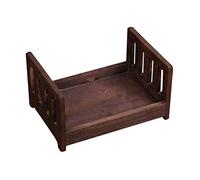Tecoto Bébé en Bois Litre, Photo Accessoire, Portable Durable Photographie Shooting Accessoire pour Bébé Nouveau-Né - Marron