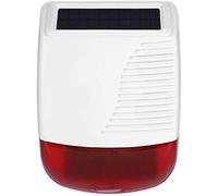 TecPeak Sirène extérieure sans Fil Solaire Fonctionne avec système d'alarme