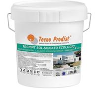 TECPINT SOL-SILICATE ECOLOGIC de Tecno Prodist Peinture extérieure et intérieure au silicate minéral Naturel 4 Litres - Blanc
