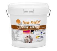 TECPINT TERMIC de Tecno Prodist - Peinture à l'eau avec isolation thermique et acoustique - Intérieur - Anti-humidité - 4 Litres