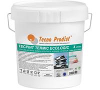 TECPINT TERMIC ECOLOGIC de Tecno Prodist Peinture à la chaux, isolation thermique, intérieur - extérier 4 Litres - Blanc