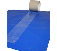TECPLAST - Adhésif transparent 50mm x 20m pour réparation bâche ultra résistant aux Uvs et intempéries - souple