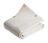 TECPLAST Bâche Bois 3,5x4 m LP640BO Blanc Crème - Garantie 8 Ans - Bâche de Protection étanche en PVC pour Bois de Chauffage