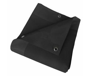 Tecplast Bâche Brise Vue Micro-Perforée 3,5x4 m Noire - Garantie 5 Ans - MP460BV - Perméable - Ombrage léger - Made in France