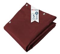TECPLAST Bâche Brise Vue Rouge Bordeaux 3x4 m LP506BV - Garantie 5 Ans - Brise Vent occultant en PVC - Pare Vue Jardin