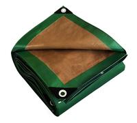 TECPLAST Bâche de Chantier 4x5 m HQ250CH Verte et Marron - Haute Performance - Bâche de protection étanche pour Travaux