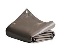 TECPLAST Bâche de Chantier 6x8 m LP640CH Taupe - Garantie 8 Ans - Bâche de Protection étanche en PVC pour Travaux